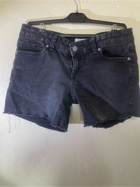 Aeropostale Black Denim Cutoff Shorts